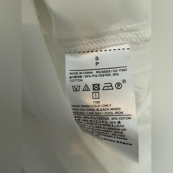 NWT Banana Republic Factory pleated back “mullet” blouse - Picture 7 of 14